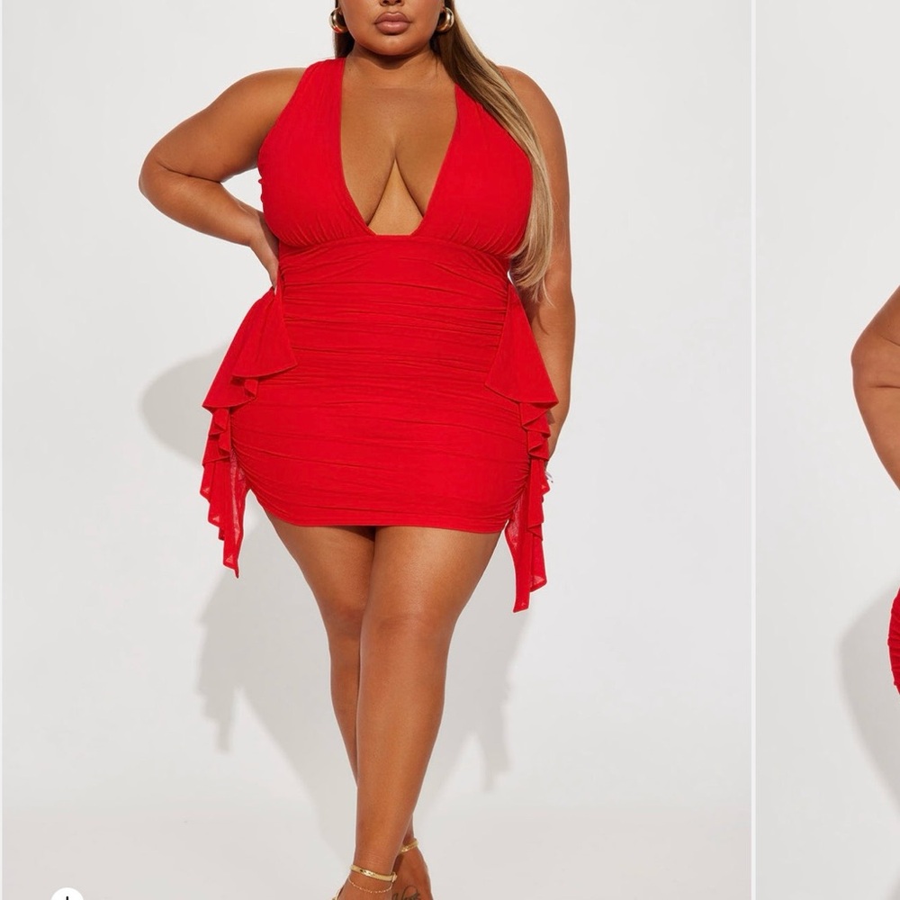 Sexy Red Mini Dress - Picture 3 of 3